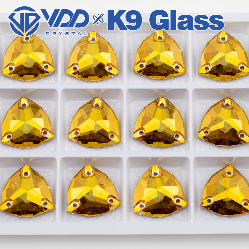 VDD Trilliant S258 Sunshine Top Quality K9 Glass Sew on Rhinestones Crystal Flatback Sewing Glitter Stones for DIY Garment