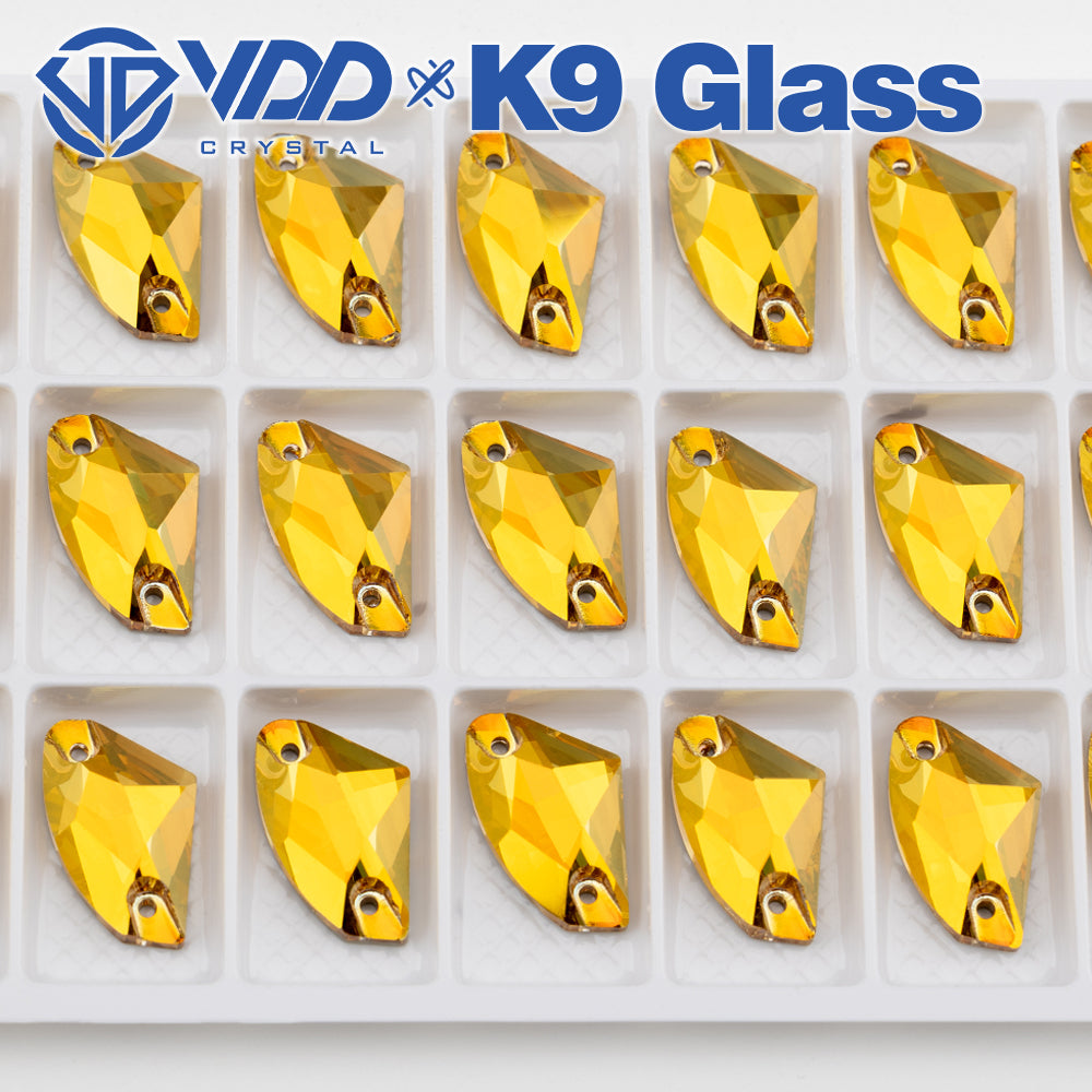 VDD S258 Sunshine Galactic Top Quality K9 Glass Sew on Rhinestones Crystal Flatback Sewing Stones for Clothes Decorations