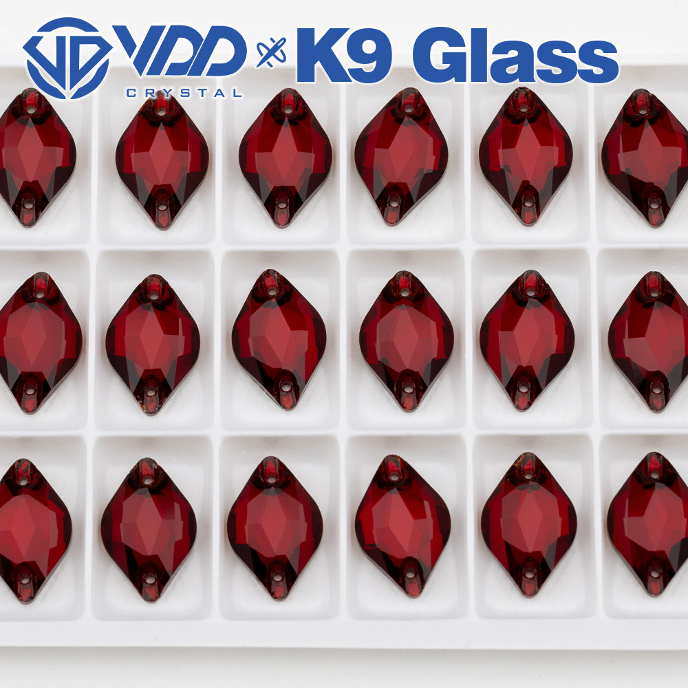VDD S110 Garnet Lemon Top Quality K9 Glass Sew on Rhinestones Crystal Flatback Sewing Stones for Clothes Decorations