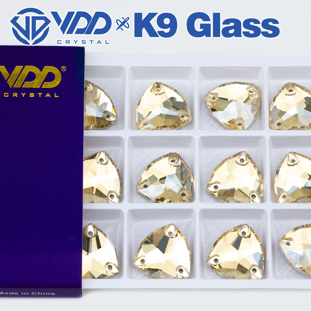 VDD 013 Siam Ocean Series - Cristales de imitación de vidrio sin fijación en caliente de alta calidad, piedras de estrás con parte posterior plana