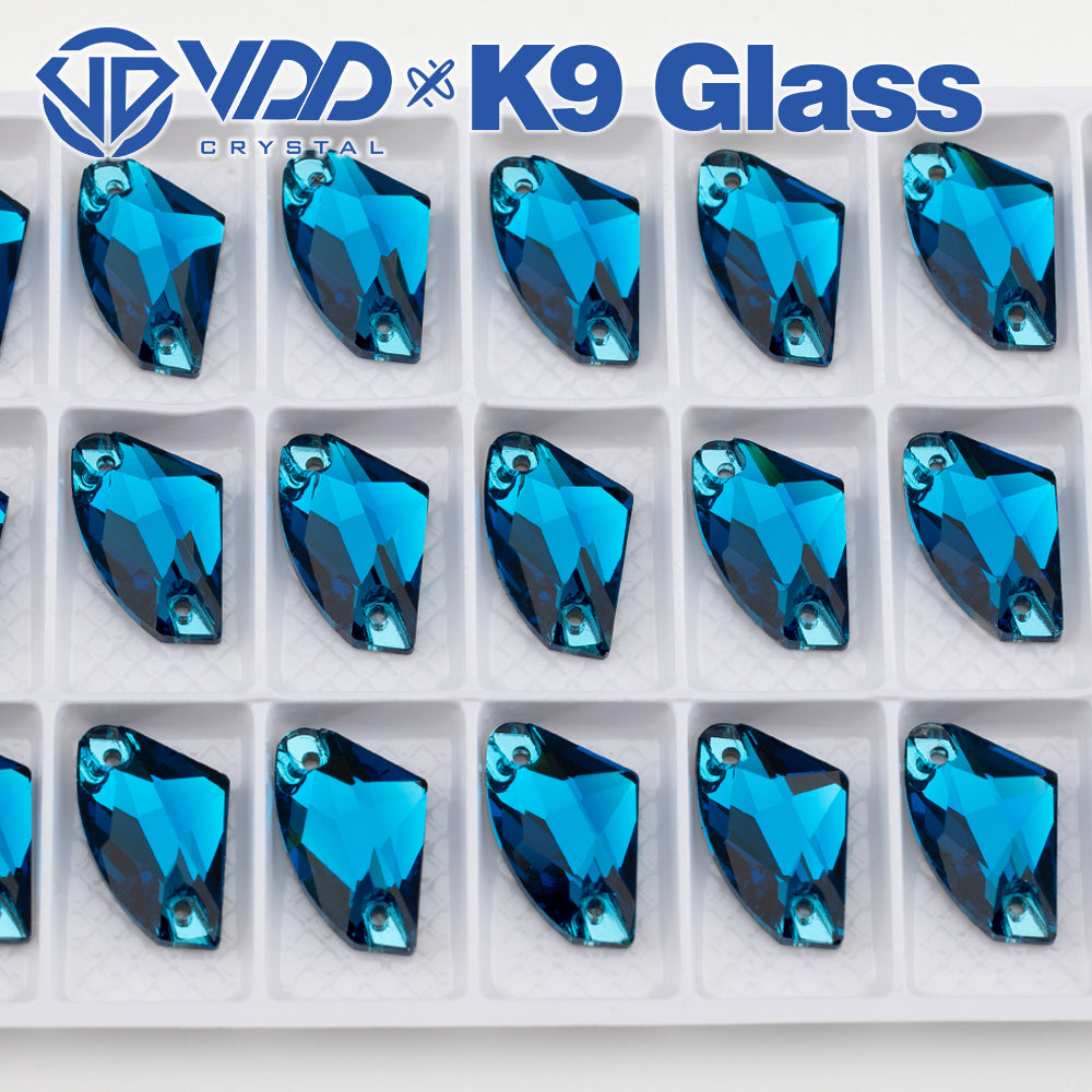 VDD S115 Indicolite Galactic Top Quality K9 Glass Sew on Rhinestones Crystal Flatback Sewing Stones for Clothes Decorations