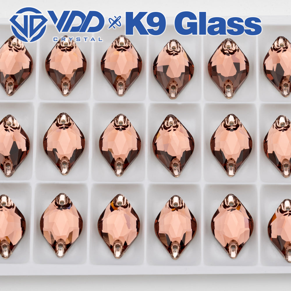 VDD S111 Wine Lemon Top Quality K9 Glass Sew on Rhinestones Crystal Flatback Sewing Stones for Clothes Decorations