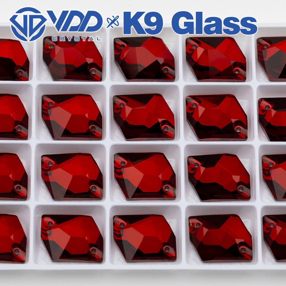 VDD S110 Garnet Cosmic Top Quality K9 Glass Sew on Rhinestones Crystal Flatback Sewing Stones for Clothes Decorations