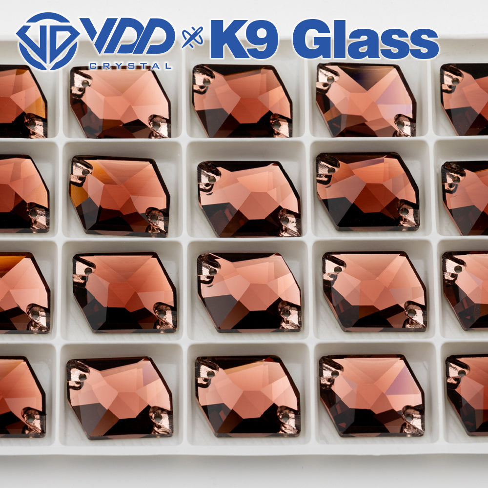 VDD S111 Wine Cosmic Top Quality K9 Glass Sew on Rhinestones Crystal Flatback Sewing Stones for Clothes Decorations