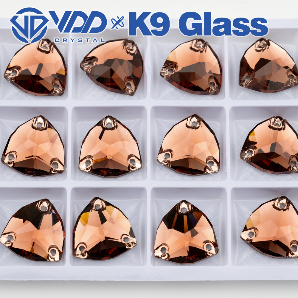 VDD Trilliant S111 Wine Top Quality K9 Glass Sew on Rhinestones Crystal Flatback Sewing Glitter Stones for DIY Garment