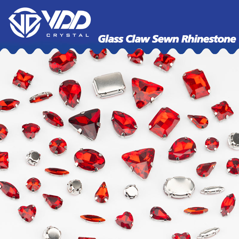 VDD 013 Siam Ocean Series - Cristales de imitación de vidrio sin fijación en caliente de alta calidad, piedras de estrás con parte posterior plana