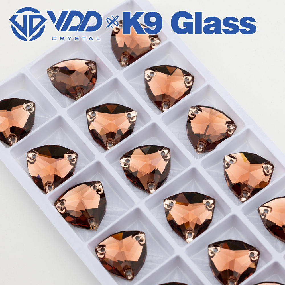 VDD Trilliant S111 Wine Top Quality K9 Glass Sew on Rhinestones Crystal Flatback Sewing Glitter Stones for DIY Garment