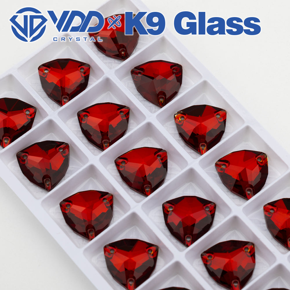 VDD Trilliant S110 Garnet Top Quality K9 Glass Sew on Rhinestones Crystal Flatback Sewing Glitter Stones for DIY Garment