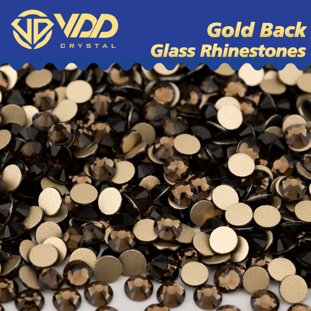 VDD 013 Siam Ocean Series - Cristales de imitación de vidrio sin fijación en caliente de alta calidad, piedras de estrás con parte posterior plana