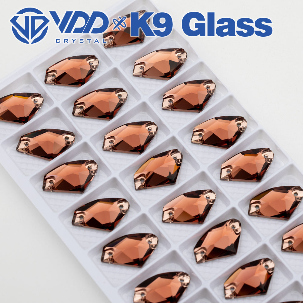 VDD S111 Wine Galactic Top Quality K9 Glass Sew on Rhinestones Crystal Flatback Sewing Stones for Clothes Decorations