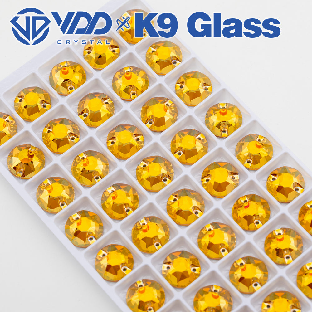 VDD S258 Sunshine 8 Big 8 Small Top Quality K9 Glass Sew on Rhinestones Crystal Flatback Sewing Stones for Clothes Decorations
