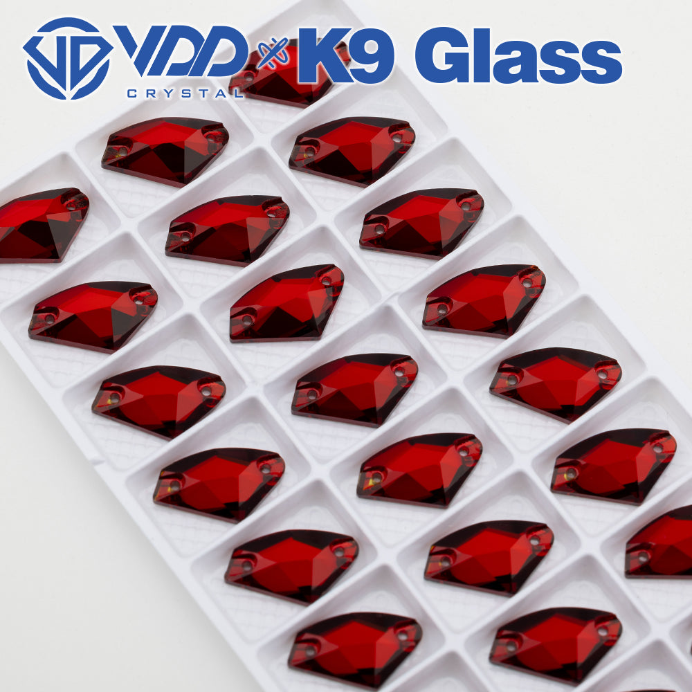 VDD S110 Garnet Galactic Top Quality K9 Glass Sew on Rhinestones Crystal Flatback Sewing Stones for Clothes Decorations
