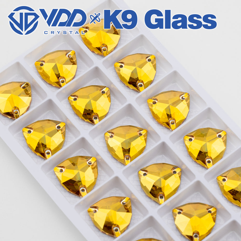 VDD Trilliant S258 Sunshine Top Quality K9 Glass Sew on Rhinestones Crystal Flatback Sewing Glitter Stones for DIY Garment