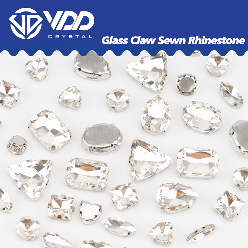 VDD Crystal Multi Shape Mix Size Glass Sew on Rhinestones Crystal Flatback Stones For DIY Shoes Accessories