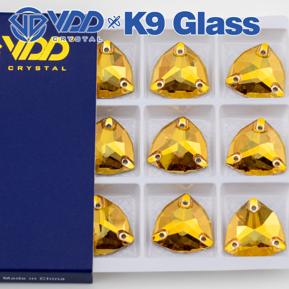 VDD Trilliant S258 Sunshine Top Quality K9 Glass Sew on Rhinestones Crystal Flatback Sewing Glitter Stones for DIY Garment