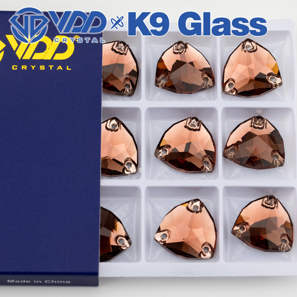 VDD Trilliant S111 Wine Top Quality K9 Glass Sew on Rhinestones Crystal Flatback Sewing Glitter Stones for DIY Garment