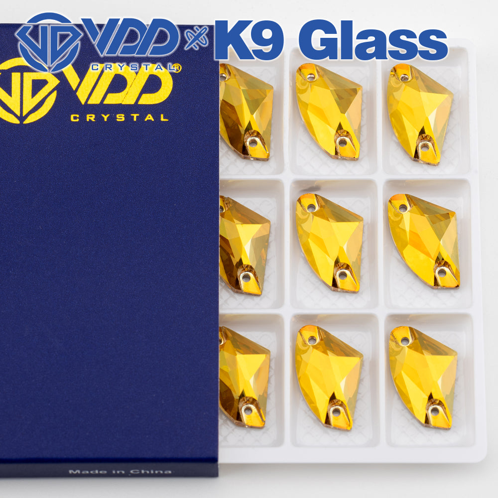 VDD S258 Sunshine Galactic Top Quality K9 Glass Sew on Rhinestones Crystal Flatback Sewing Stones for Clothes Decorations