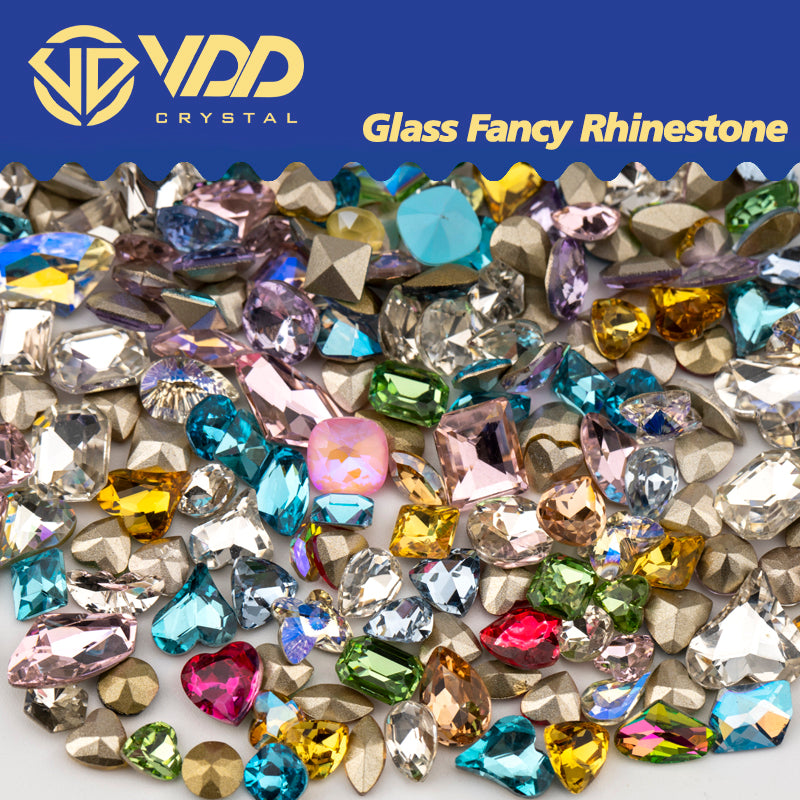 VDD Mix Color 50/100Pcs Top Quality AAAAA Glass Fancy Rhinestones Crystal Glitter Pointback Stones For Nail Art Decoration DIY Accessories
