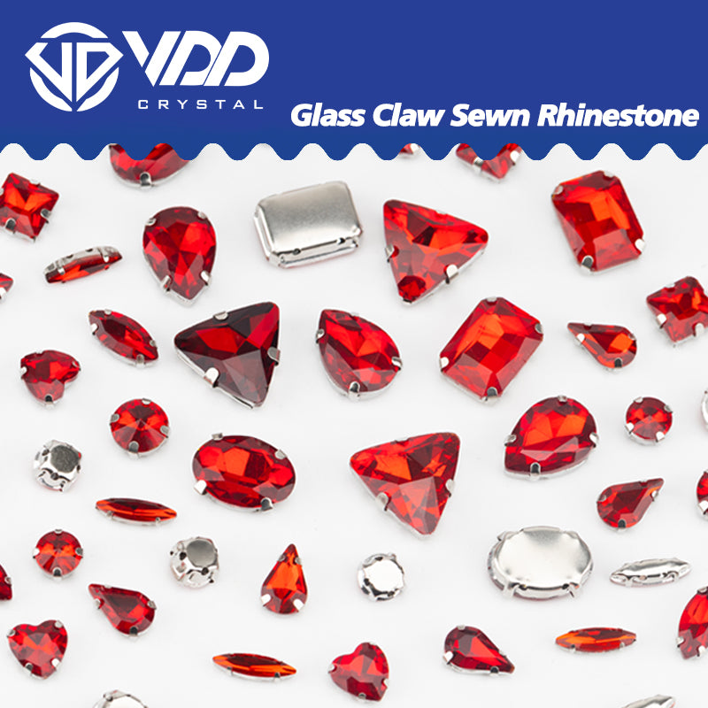VDD 013 Siam Ocean Series - Cristales de imitación de vidrio sin fijación en caliente de alta calidad, piedras de estrás con parte posterior plana