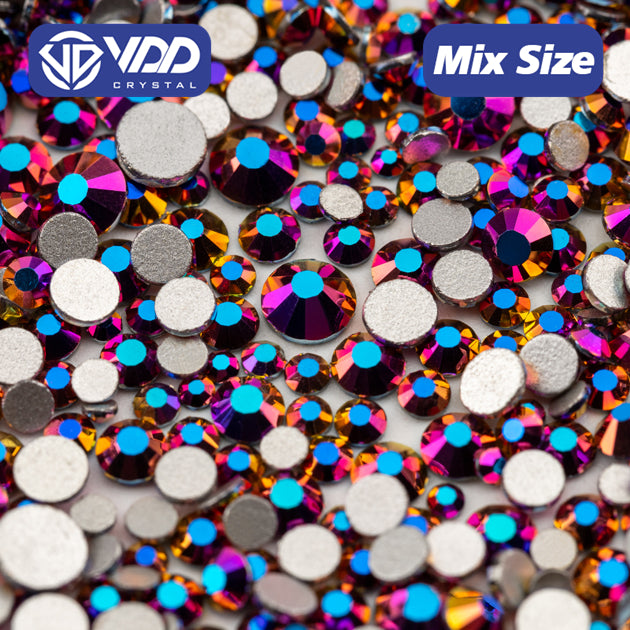 VDD 173 Metal Rose Mauve Wholesale Mix Size SS6-SS20 High Quality Glass Rhinestone Crystal Flatback Stones DIY Crafts Nail Art Decoration