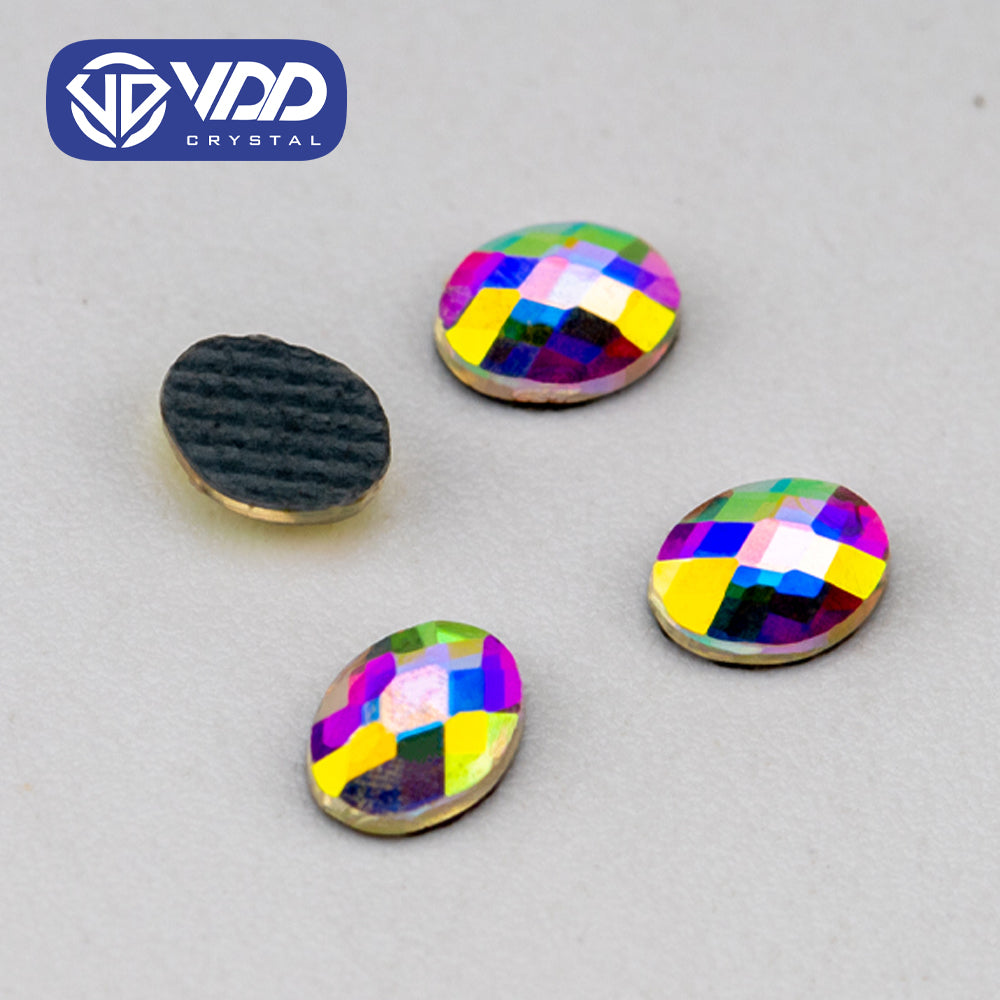 VDD 1305-3x4mm Wholesale 1440Pcs Rectangle Glass Rhinestones Crystal AB Flatback HotFix Strass Shape 3D Stones For Nail Art DIY Decorations