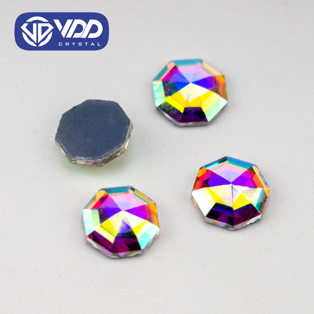 VDD 1401-6mm Wholesale 1440Pcs Rectangle Glass Rhinestones Crystal AB Flatback HotFix Strass Shape 3D Stones For Nail Art DIY Decorations