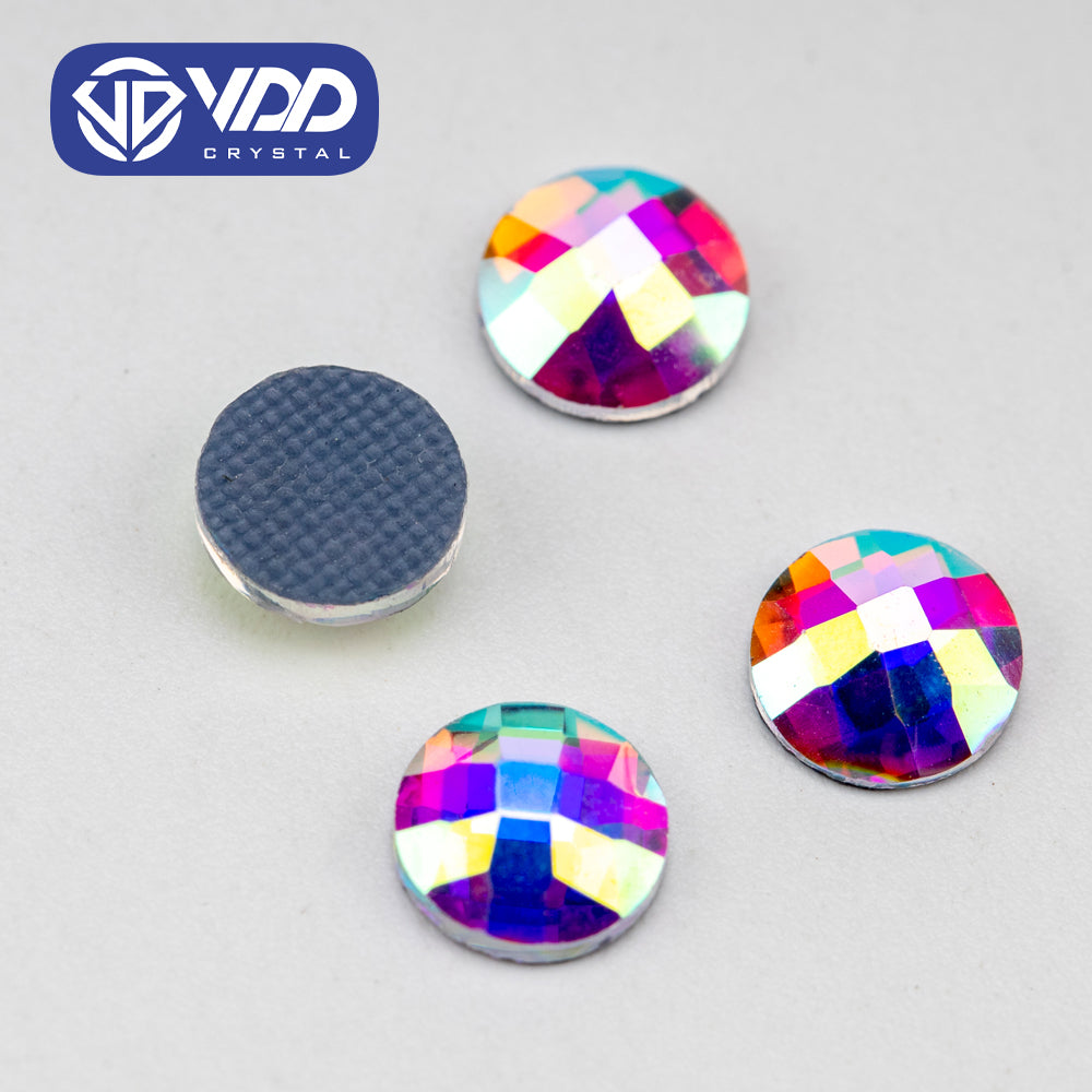 VDD 1402-6mm Wholesale 1440Pcs Rectangle Glass Rhinestones Crystal AB Flatback HotFix Strass Shape 3D Stones For Nail Art DIY Decorations