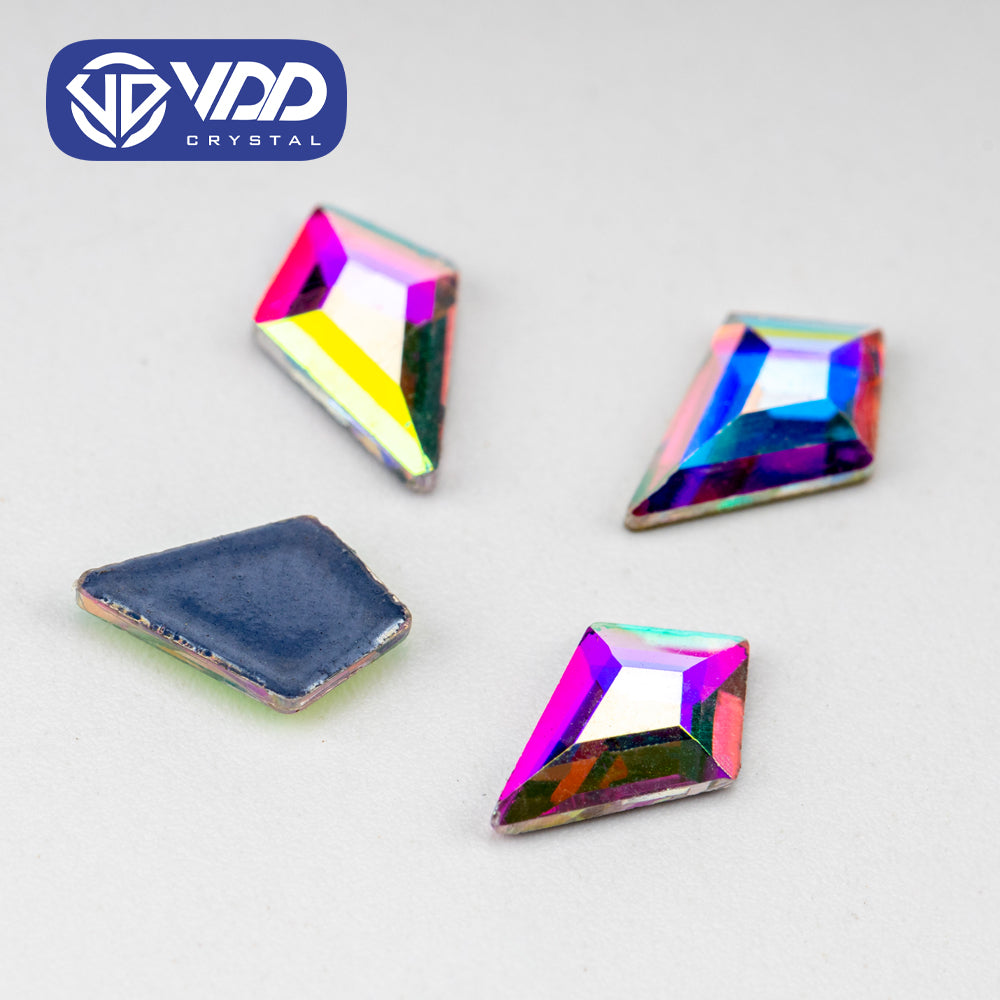 VDD 1501-5x8mm Wholesale 1440Pcs Rectangle Glass Rhinestones Crystal AB Flatback HotFix Strass Shape 3D Stones For Nail Art DIY Decorations