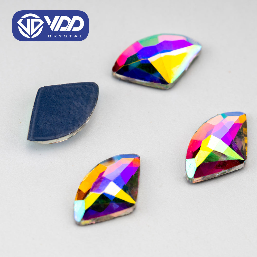 VDD 1502-6x10mm Wholesale 1440Pcs Rectangle Glass Rhinestones Crystal AB Flatback HotFix Strass Shape 3D Stones For Nail Art DIY Decorations