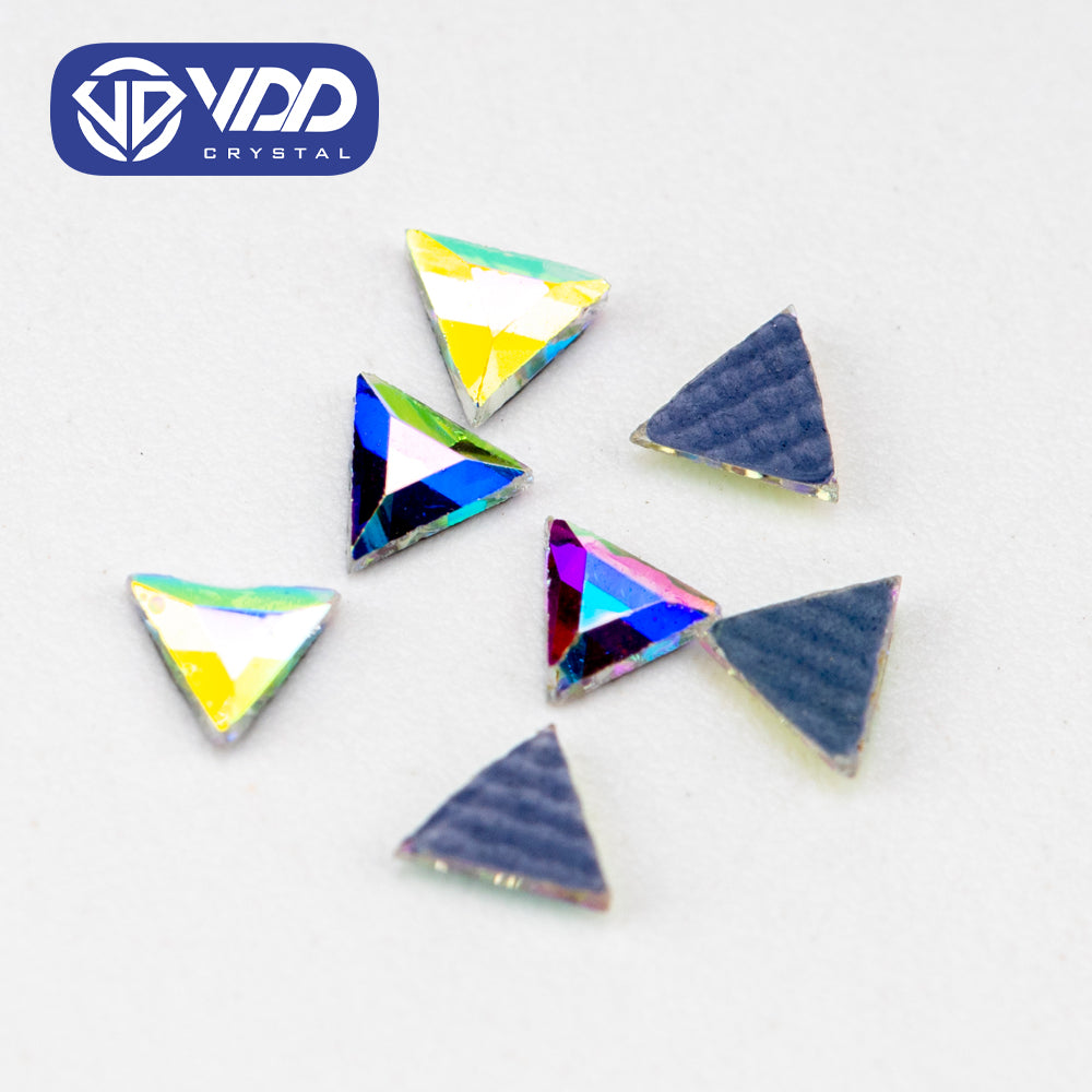 VDD 1601-3mm Wholesale 1440Pcs Rectangle Glass Rhinestones Crystal AB Flatback HotFix Strass Shape 3D Stones For Nail Art DIY Decorations