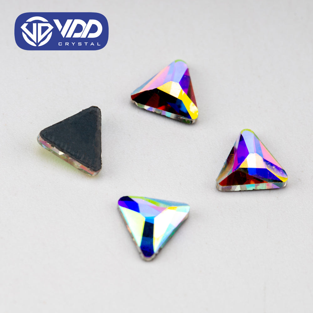 VDD 1602-7mm Wholesale 1440Pcs Rectangle Glass Rhinestones Crystal AB Flatback HotFix Strass Shape 3D Stones For Nail Art DIY Decorations