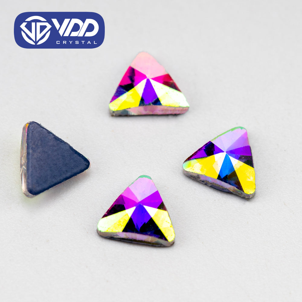 VDD 1603-5mm Wholesale 1440Pcs Rectangle Glass Rhinestones Crystal AB Flatback HotFix Strass Shape 3D Stones For Nail Art DIY Decorations