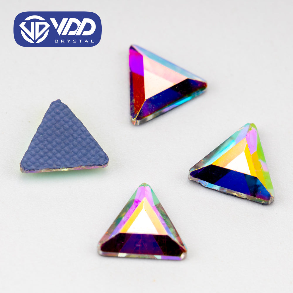VDD 1605-6mm Wholesale 1440Pcs Rectangle Glass Rhinestones Crystal AB Flatback HotFix Strass Shape 3D Stones For Nail Art DIY Decorations