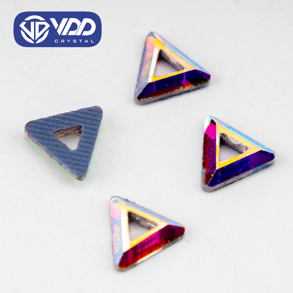VDD 1606-6mm Wholesale 1440Pcs Rectangle Glass Rhinestones Crystal AB Flatback HotFix Strass Shape 3D Stones For Nail Art DIY Decorations