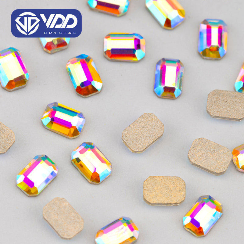 VDD 2x4mm - SAB33 100/500/1440Pcs Glass Shape Crystal Rhinestones Crystal AB Flatback Glitter Stones For DIY Nail Art Decorations SAB Series