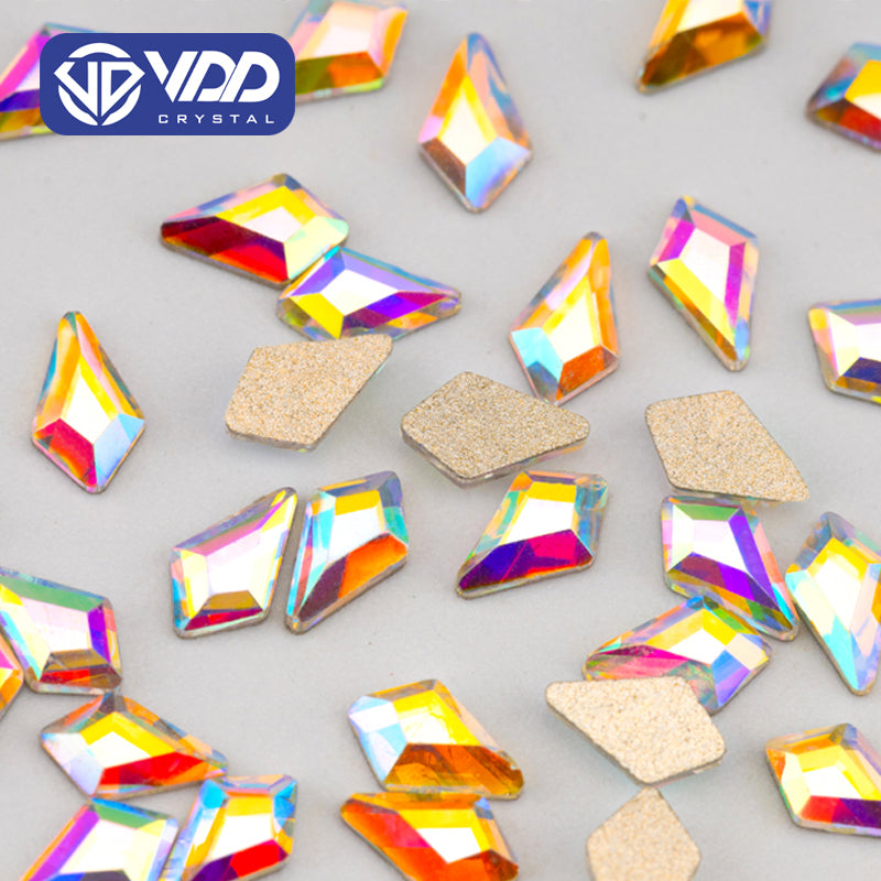 VDD 3x5mm - SAB32 100/500/1440Pcs Glass Shape Crystal Rhinestones Crystal AB Flatback Glitter Stones For DIY Nail Art Decorations SAB Series