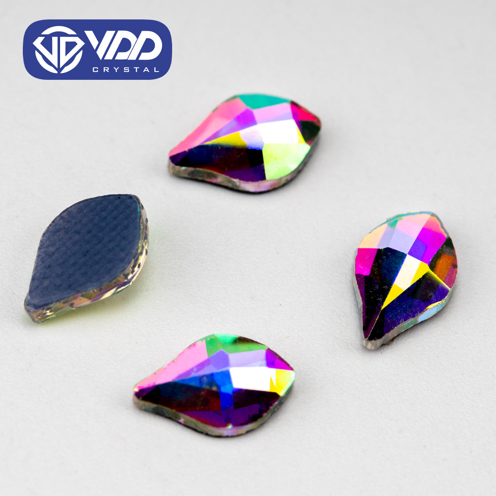 VDD 1904-5x8mm Wholesale 1440Pcs Rectangle Glass Rhinestones Crystal AB Flatback HotFix Strass Shape 3D Stones For Nail Art DIY Decorations