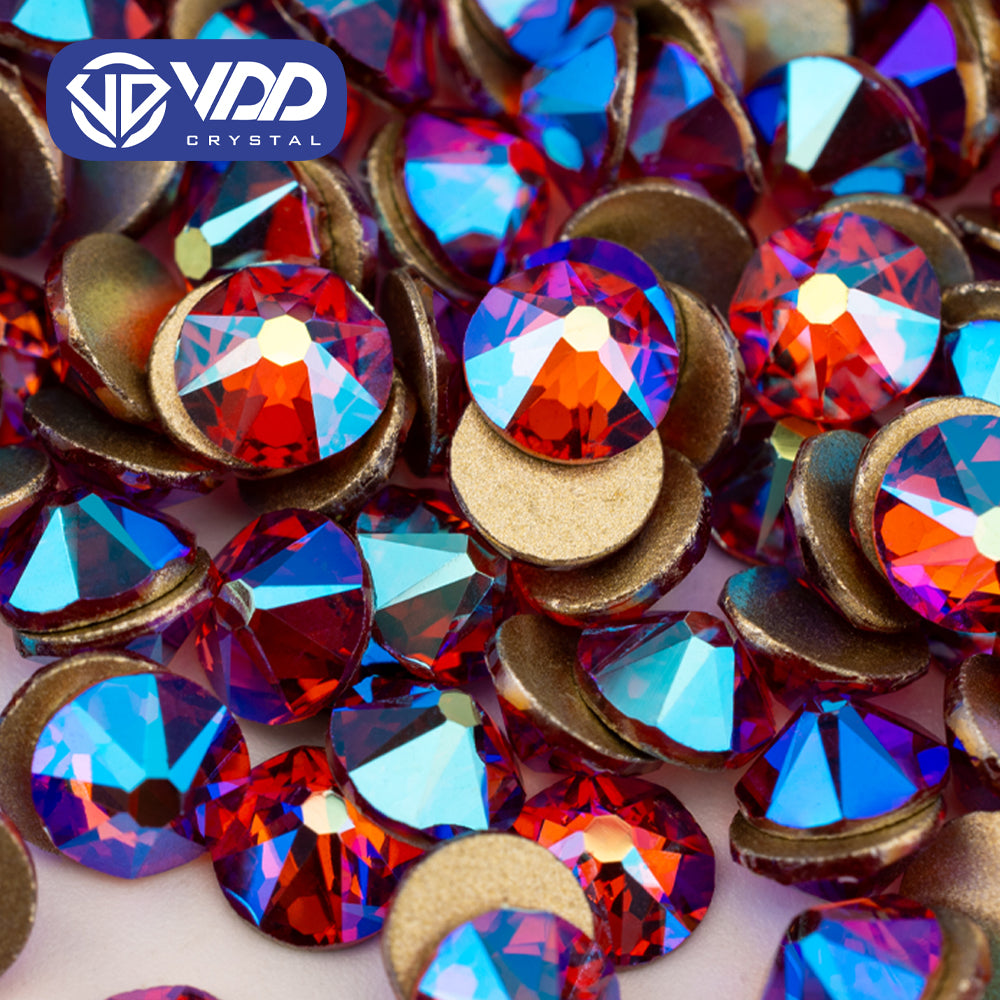 VDD 099 Rose AB SS16-SS30 High Quality AAAAA 2088 Rhinestones Crystal Flatback 16cut Stones For DIY Crafts Nail Art Accessories