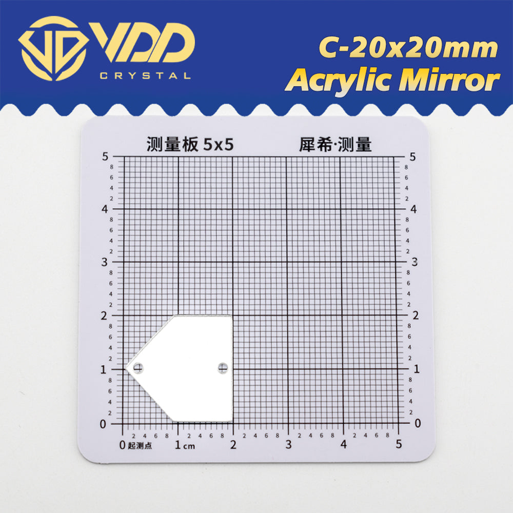 VDD 30/60/200Pcs C-20x20mm White Acrylic Mirror Sewing Rhinestones Sew On DIY Crafts Flat Back Sewing For Garment Decorations
