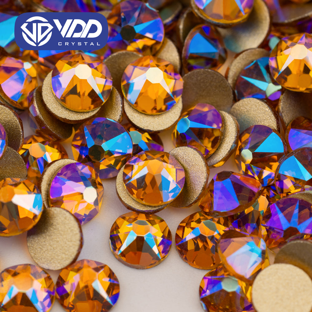 VDD 079 Topaz AB SS16-SS30 High Quality AAAAA 2088 8 Big 8 Small Rhinestone Flatback Glitter Stone Crafts Nail Art Accessories