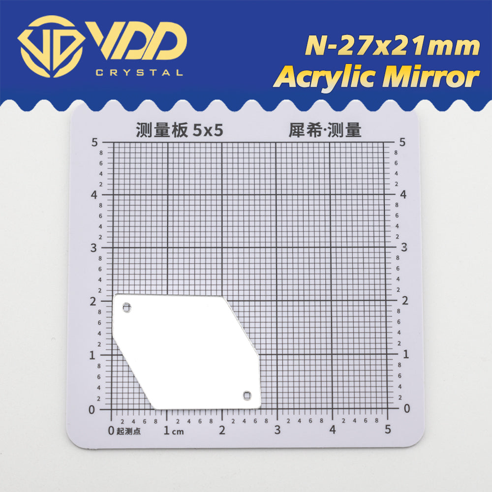 VDD 30/60/200Pcs N-27x21mm White Acrylic Mirror Sewing Rhinestones Sew On DIY Crafts Flat Back Sewing For Garment Decorations