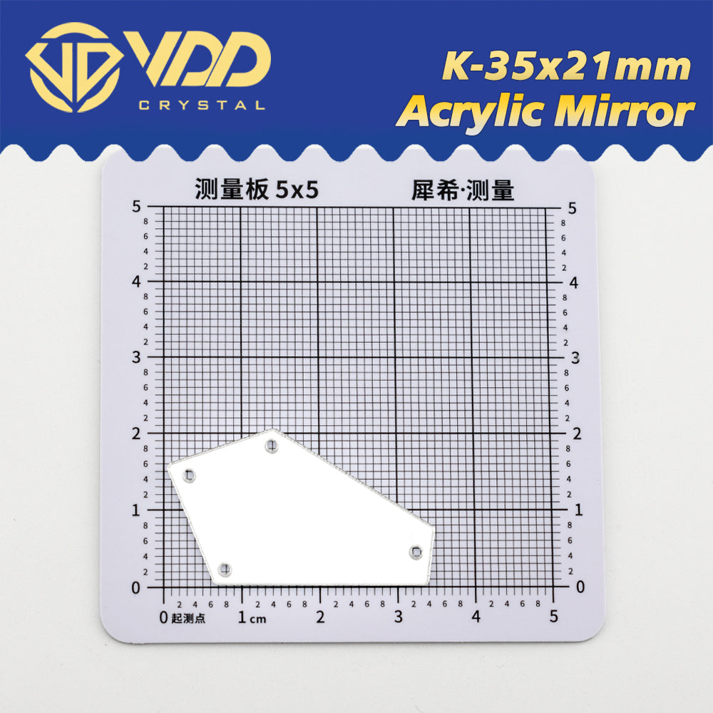 VDD 30/60/200Pcs K-35x21mm White Acrylic Mirror Sewing Rhinestones Sew On DIY Crafts Flat Back Sewing For Garment Decorations