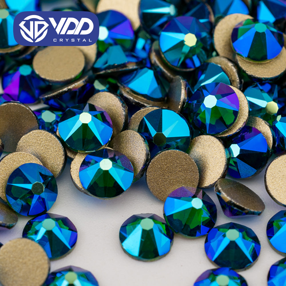 VDD 100 Emerald AB SS16-SS30 High Quality AAAAA 2088 8 Big 8 Small Rhinestone Flatback Glitter Stone Crafts Nail Art Accessories