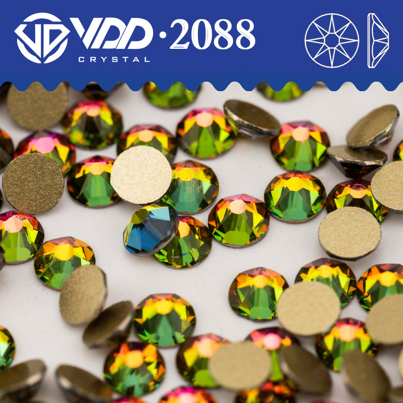 VDD 039 Vitrail Medium SS16-SS30 High Quality AAAAA 2088 8 Big 8 Small Rhinestone Flatback Glitter Stone Crafts Nail Art Accessories
