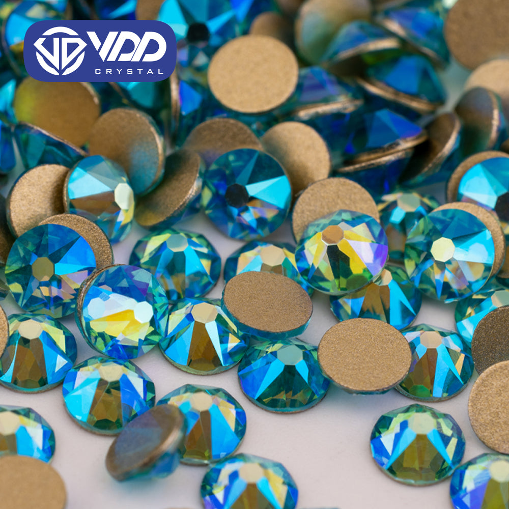 VDD 075 Aquamarine AB SS16-SS30 High Quality AAAAA 2088 8 Big 8 Small Rhinestone Flatback Glitter Stone Crafts Nail Art Accessories