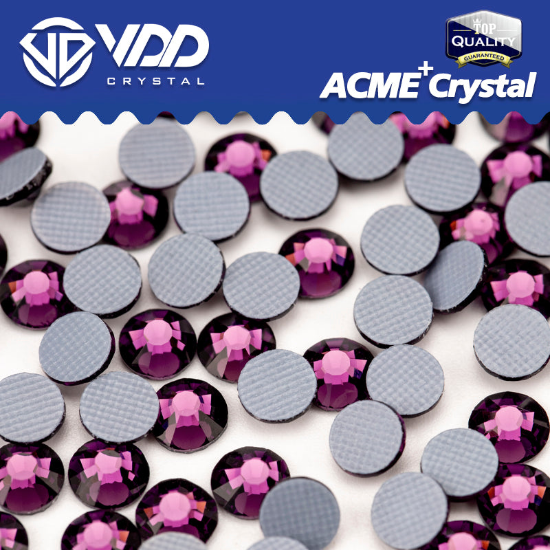 VDD 033 Amethyst ACME+Series AAAAA Top Quality Hot-Fix Glass Crystal Rhinestones Flatback Strass Stones