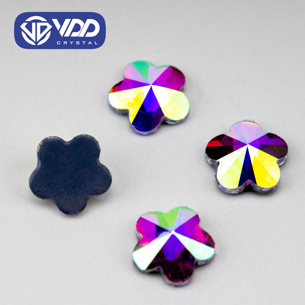 VDD 2101-8mm Wholesale 1440Pcs Rectangle Glass Rhinestones Crystal AB Flatback HotFix Strass Shape 3D Stones For Nail Art DIY Decorations