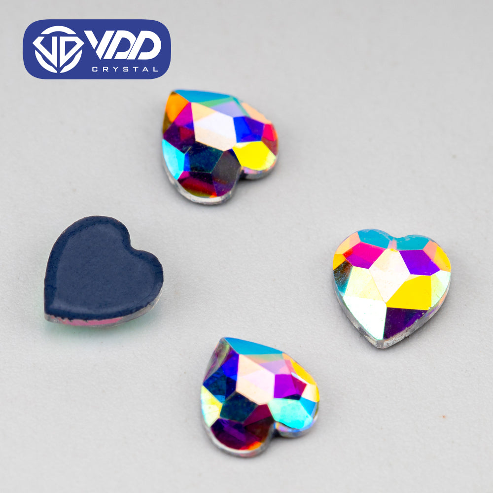VDD 2202-5mm Wholesale 1440Pcs Rectangle Glass Rhinestones Crystal AB Flatback HotFix Strass Shape 3D Stones For Nail Art DIY Decorations