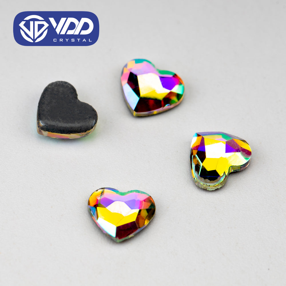 VDD 2203-6mm Wholesale 1440Pcs Rectangle Glass Rhinestones Crystal AB Flatback HotFix Strass Shape 3D Stones For Nail Art DIY Decorations