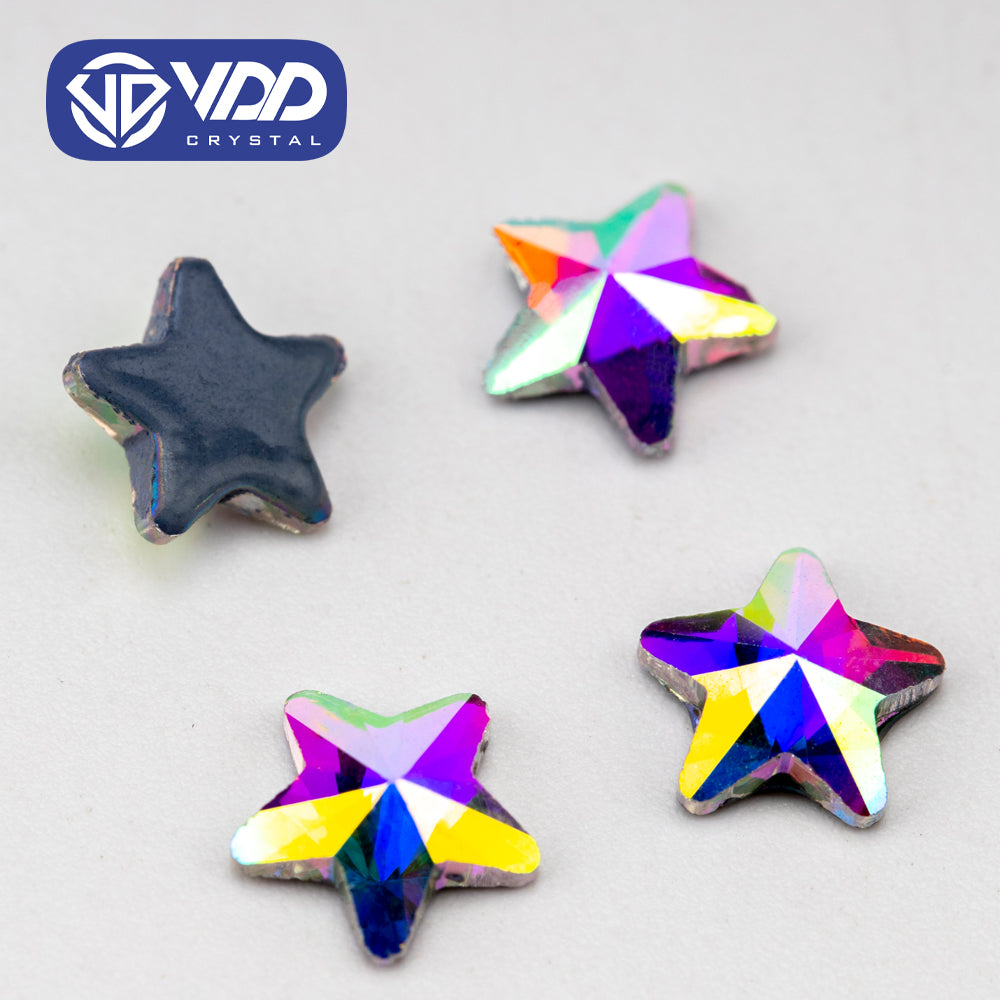 VDD 2304-6mm Wholesale 1440Pcs Rectangle Glass Rhinestones Crystal AB Flatback HotFix Strass Shape 3D Stones For Nail Art DIY Decorations